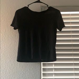 H & M black crop top (size xs)
